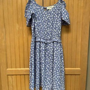 Jessica Simpson Blue Floral Dress